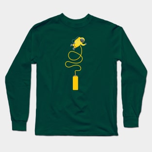 Space Condiment Mustard Graphic Long Sleeve T-Shirt